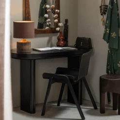 Woood Mael bureau/sidetable fineer zwart