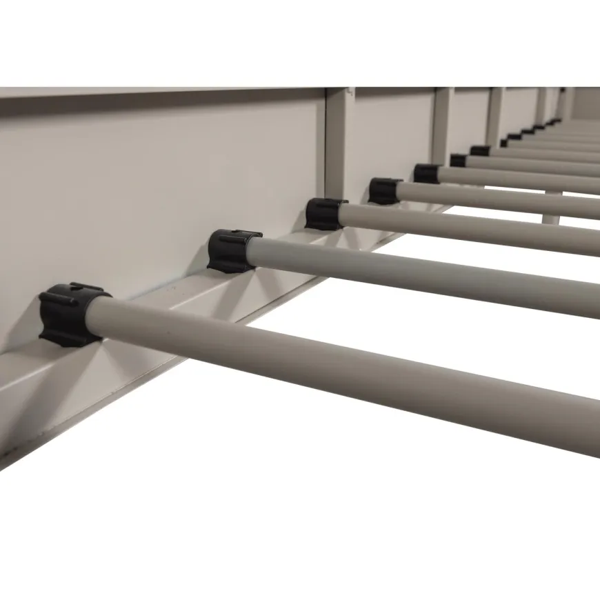Woood Mata 1-persoons bed metaal zand 90x200cm