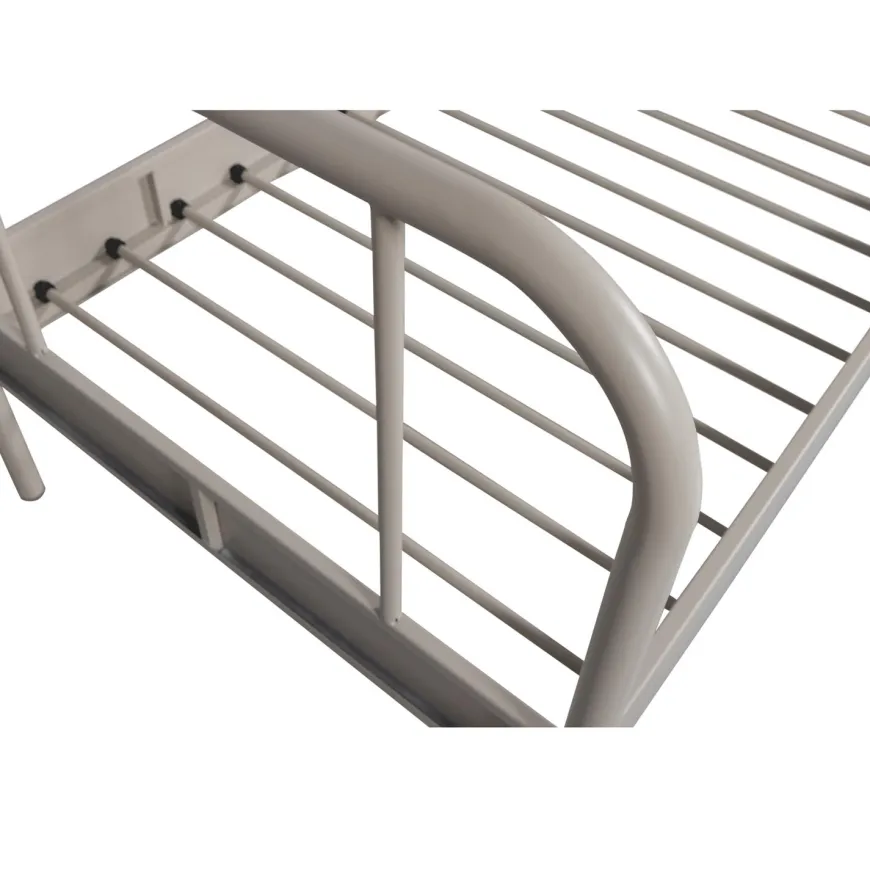 Woood Mata 1-persoons bed metaal zand 90x200cm