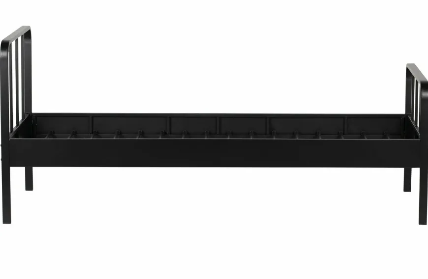 Woood Mees Bed Metaal Zwart 90x200 Cm