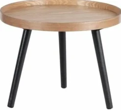 Woood Mesa Bijzettafel M Hout Zwart 45x45