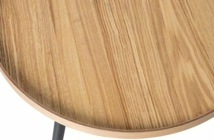 Woood Mesa Bijzettafel M Hout Zwart 45x45