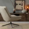 Woood Milaro draaifauteuil naturel melange