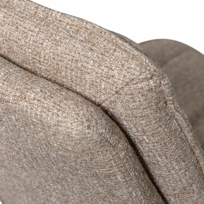 Woood Milaro draaifauteuil naturel melange