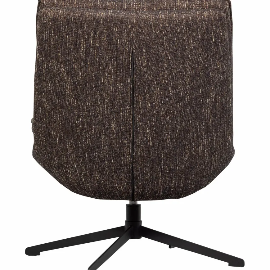 Woood Milaro draaifauteuil bruin melange