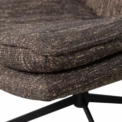 Woood Milaro draaifauteuil bruin melange
