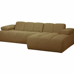 Woood MOJO chaise longue rechts boucle geel bruin melange