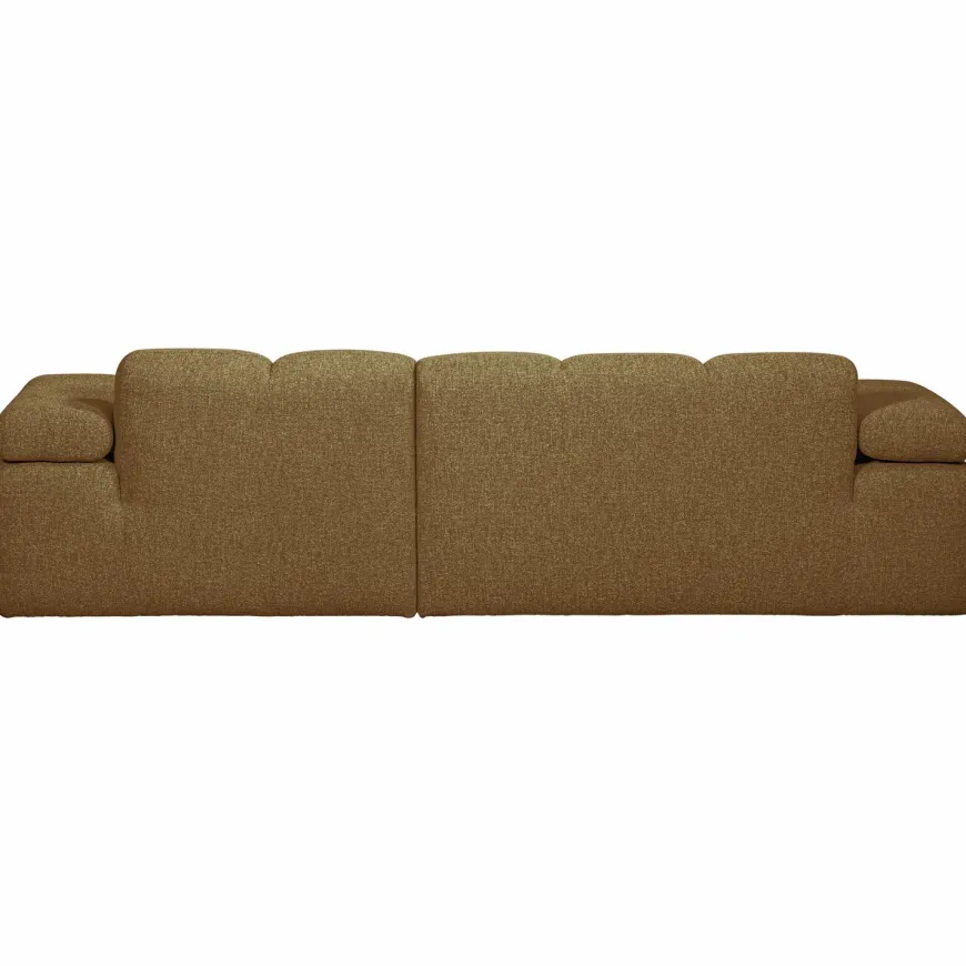 Woood MOJO chaise longue rechts boucle geel bruin melange
