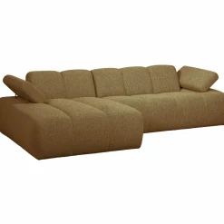 Woood MOJO chaise longue links boucle geel/bruin melange