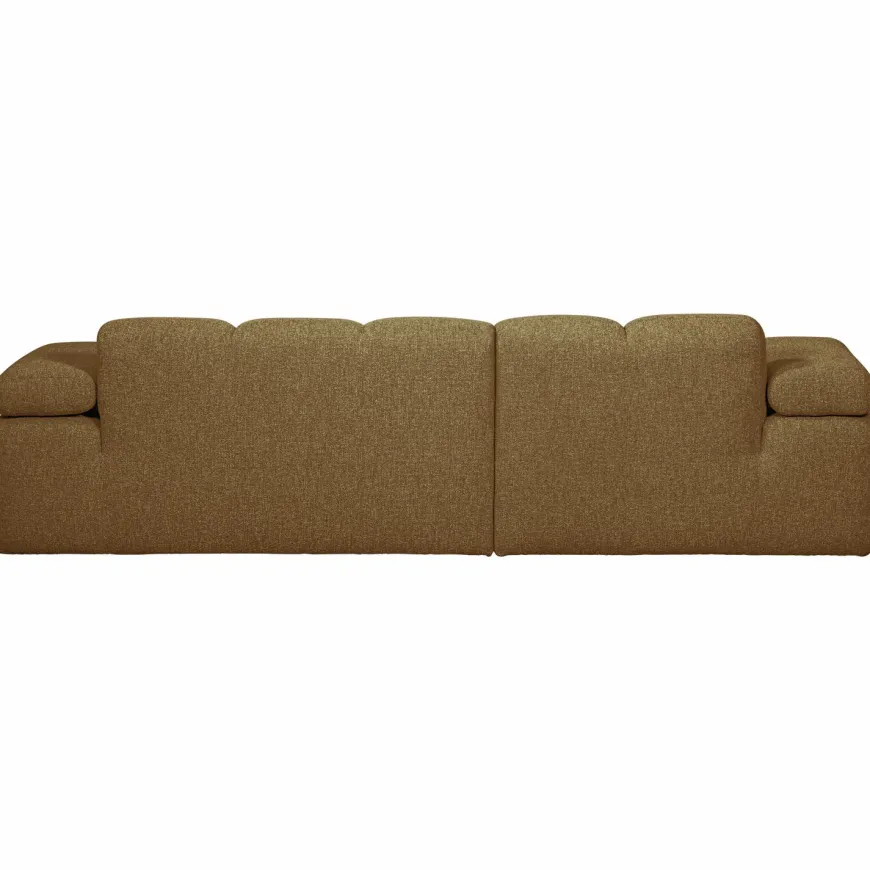 Woood MOJO chaise longue links boucle geel/bruin melange