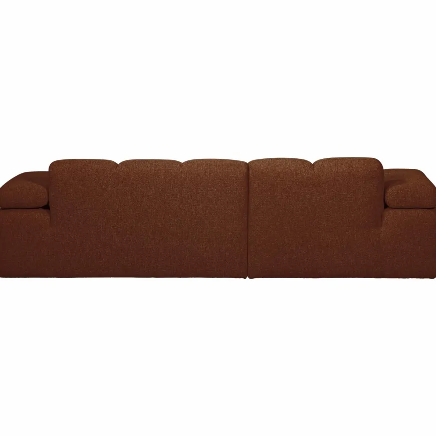 Woood MOJO chaise longue links boucle roestbruin melange