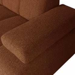 Woood MOJO chaise longue links boucle roestbruin melange