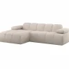 Woood Mojo Chaise Longue Bank Links Ribstof Ecru