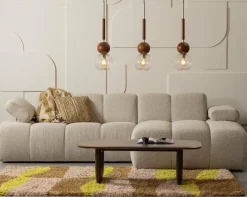 Woood MOJO chaise longue rechts boucle beige melange