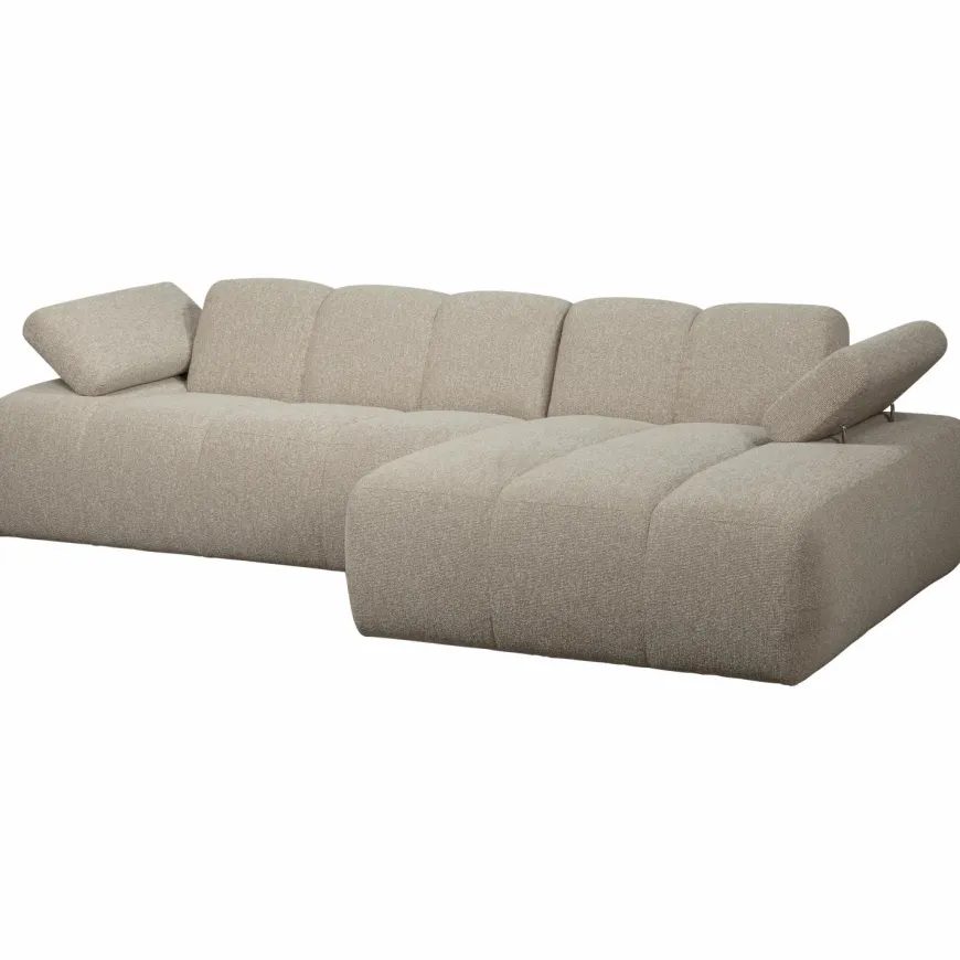 Woood MOJO chaise longue rechts boucle beige melange