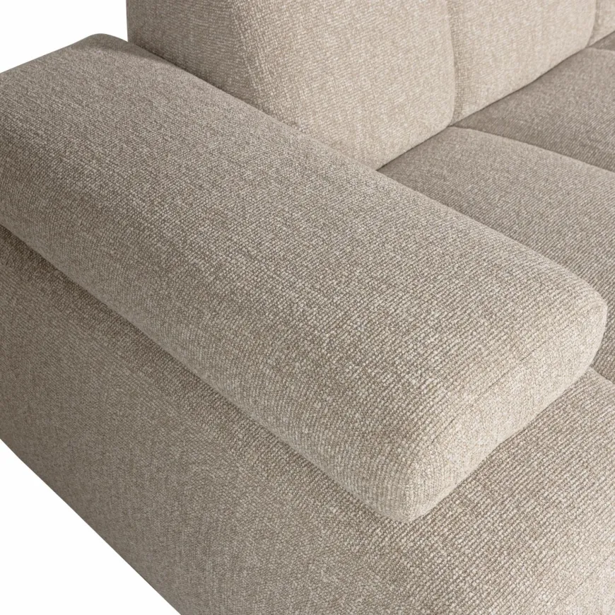 Woood MOJO chaise longue rechts boucle beige melange