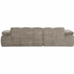 Woood Mojo chaise longue bank links ribstof donkerzand