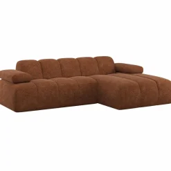 Woood Mojo Chaise Longue Bank Rechts Wollig Roestbruin