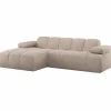 Woood Mojo Chaise Longue Bank Links Wollig Donkerzand