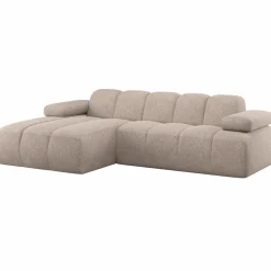 Woood Mojo Chaise Longue Bank Links Wollig Donkerzand