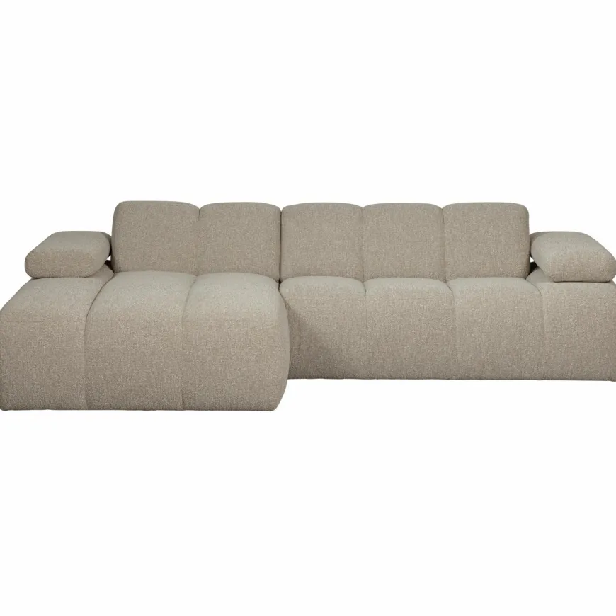 Woood MOJO chaise longue links boucle beige melange