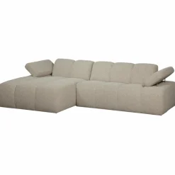 Woood MOJO chaise longue links boucle beige melange