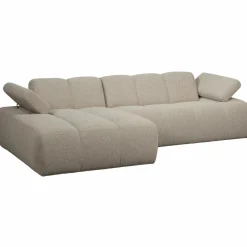 Woood MOJO chaise longue links boucle beige melange