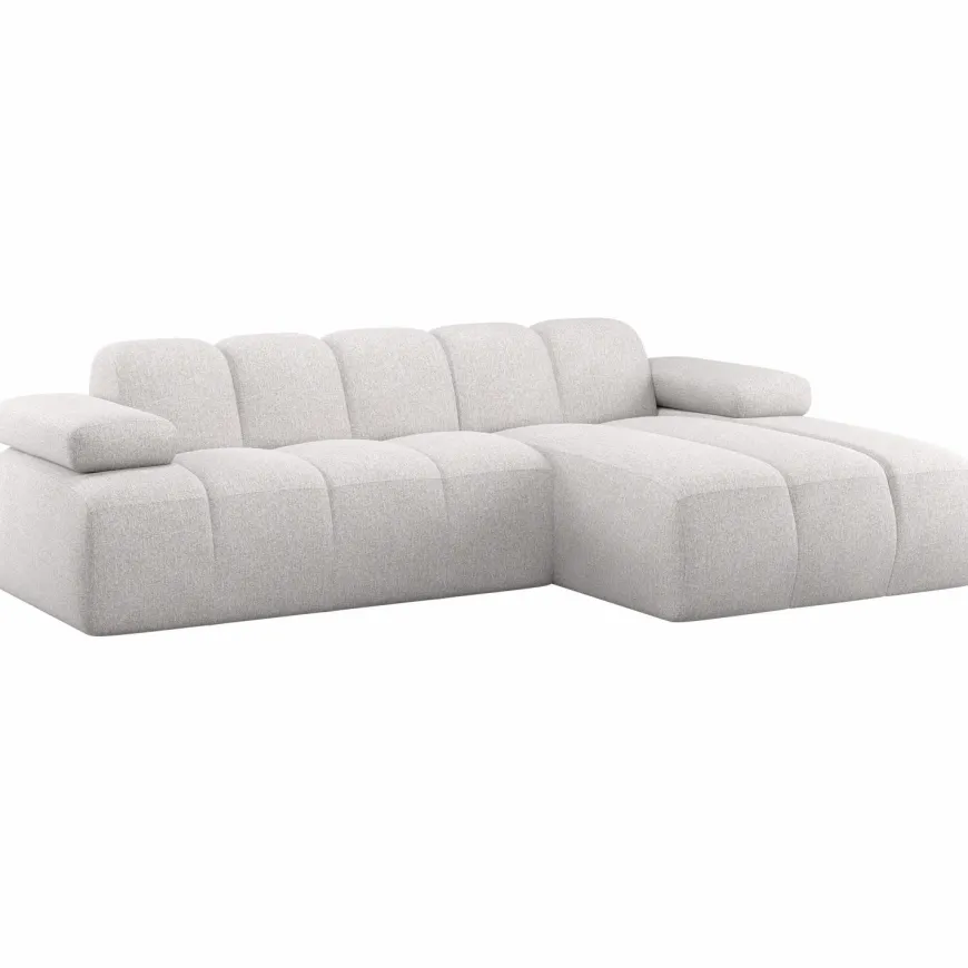 Woood Mojo Chaise Longue Bank Rechts Boucle Ecru Melange