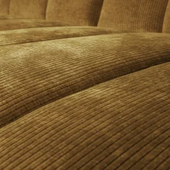 Woood Mojo Chaise Longue Bank Rechts Geweven Ribstof Honinggeel