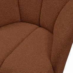 Woood MOJO draaifauteuil boucle roestbruin melange