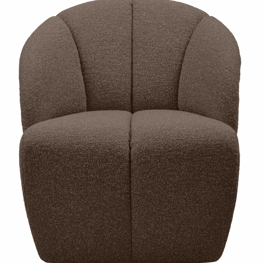 Woood MOJO draaifauteuil boucle bruin melange