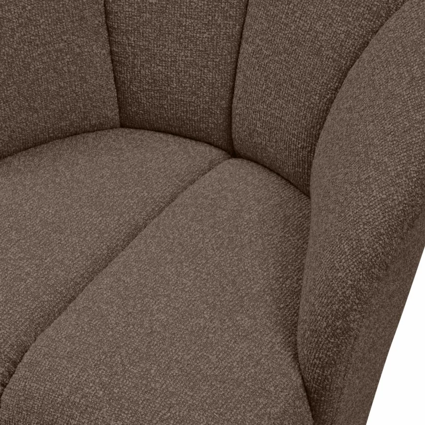Woood MOJO draaifauteuil boucle bruin melange