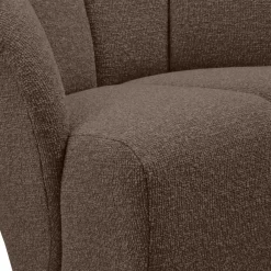 Woood MOJO draaifauteuil boucle bruin melange