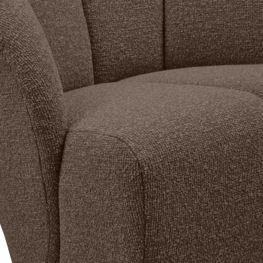 Woood MOJO draaifauteuil boucle bruin melange