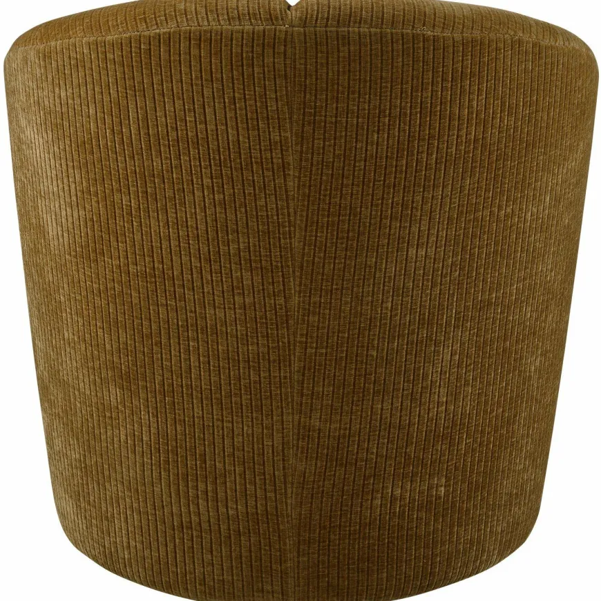 Woood Mojo draaifauteuil geweven ribstof honinggeel