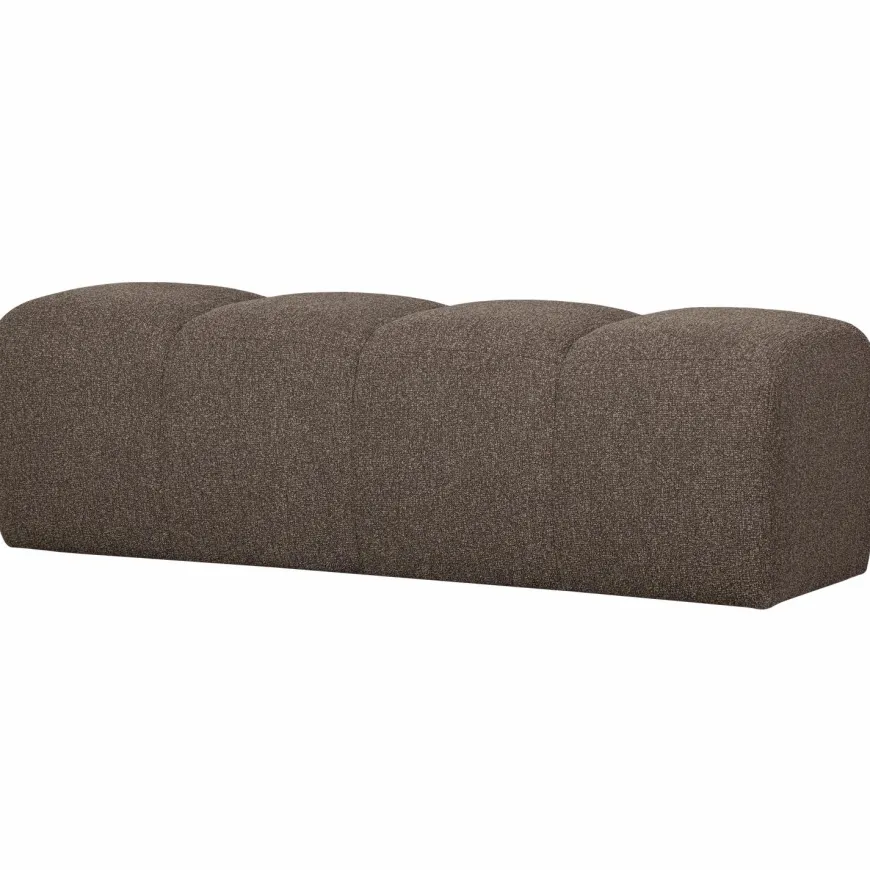 Woood MOJO eetbankje 164CM boucle bruin melange