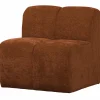 Woood Mojo Eetbankje 84cm Met Rugleuning Ribstof Roestbruin