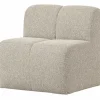 Woood Mojo Eetbankje 84cm Met Rugleuning Boucle Beige Melange