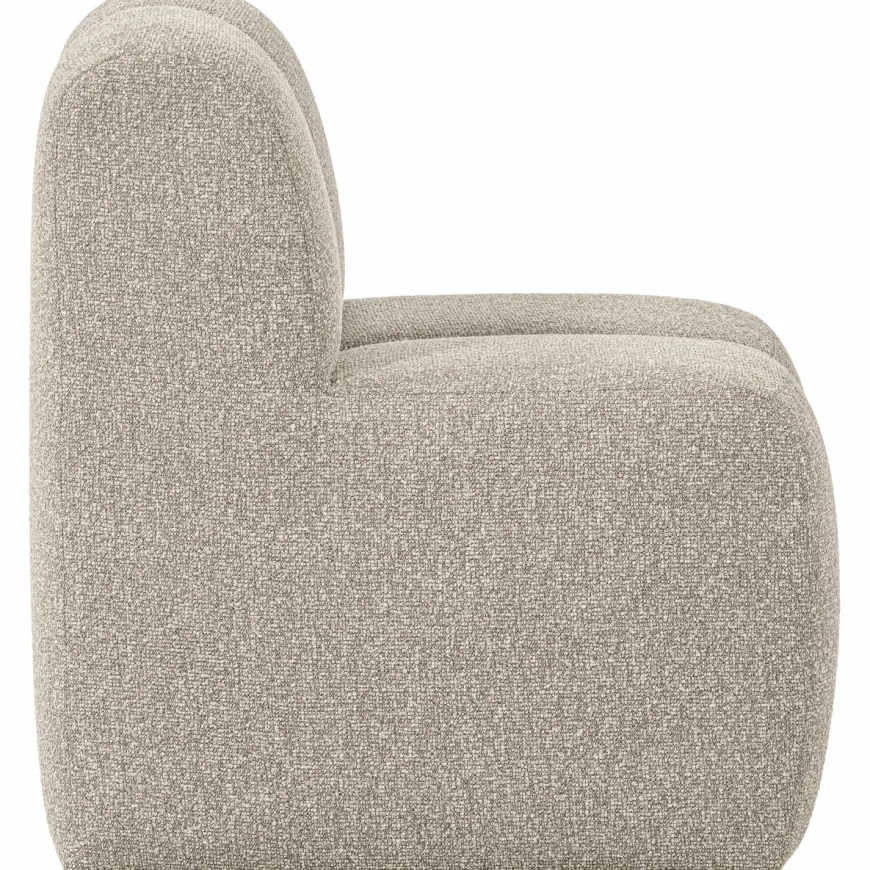 Woood Mojo Eetbankje 84cm Met Rugleuning Boucle Beige Melange