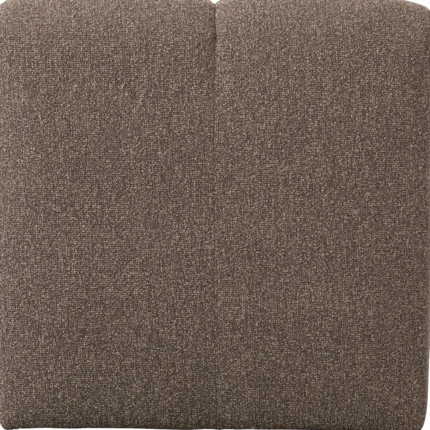 Woood Mojo Eetbankje 84cm Met Rugleuning Boucle Bruin Melange