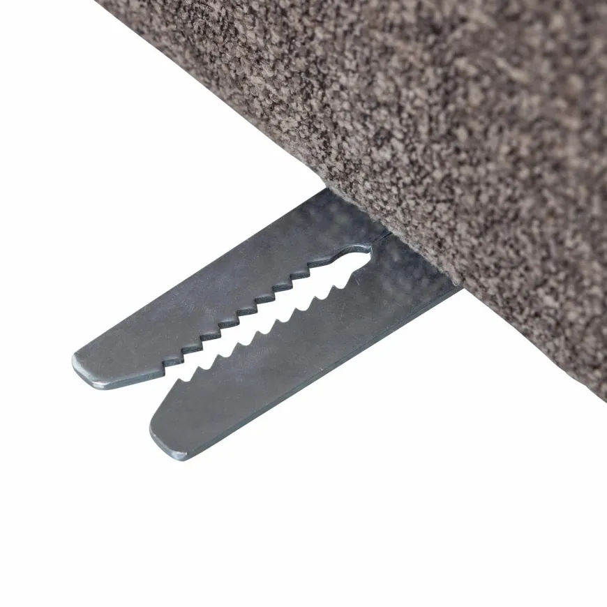 Woood Mojo Eetbankje 84cm Met Rugleuning Boucle Bruin Melange