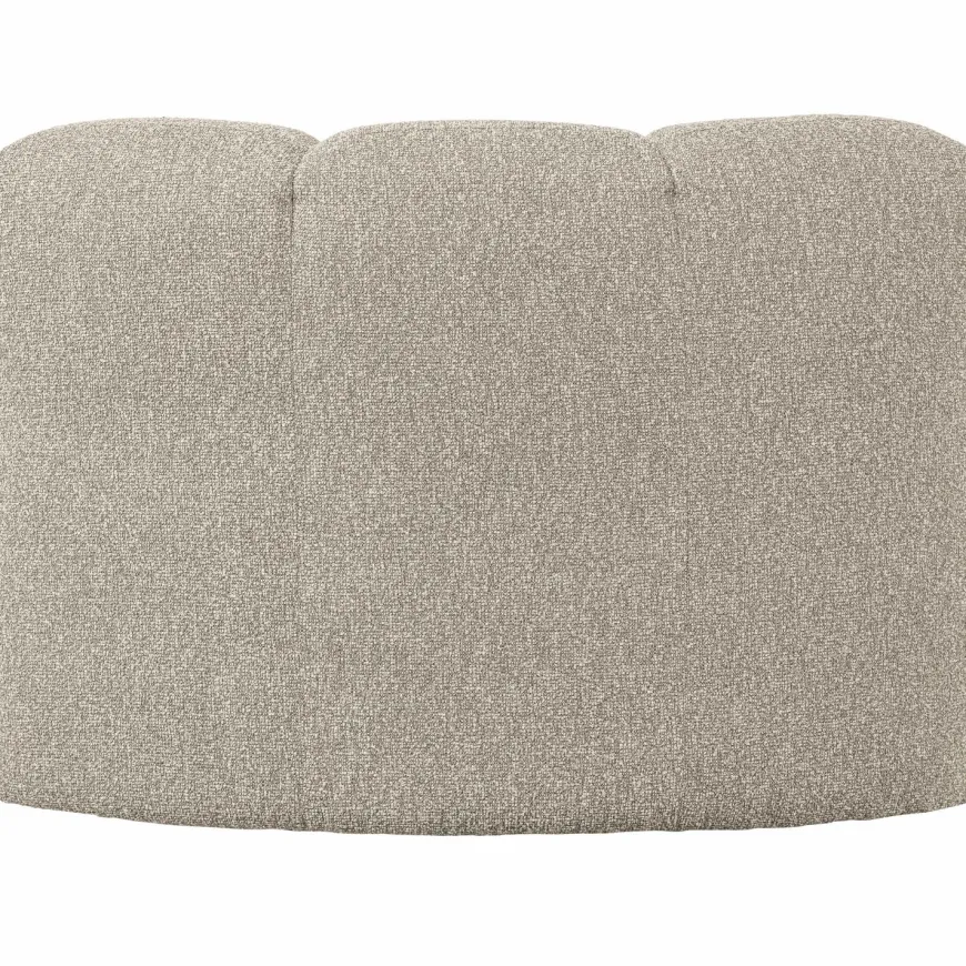 Woood Mojo Eetbankje Hoek Met Rugleuning Boucle Beige Melange