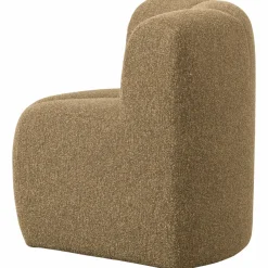Woood Mojo Eetbankje Hoek Met Rugleuning Boucle Geel/Bruin Melange