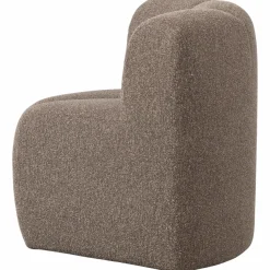 Woood Mojo Eetbankje Hoek Met Rugleuning Boucle Bruin Melange