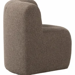 Woood Mojo Eetbankje Hoek Met Rugleuning Boucle Bruin Melange