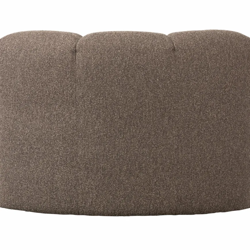 Woood Mojo Eetbankje Hoek Met Rugleuning Boucle Bruin Melange