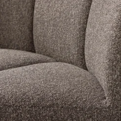 Woood Mojo Eetbankje Hoek Met Rugleuning Boucle Bruin Melange