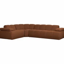 Woood Mojo Hoekbank Links Boucle Roestbruin Melange