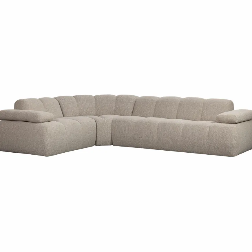 Woood Mojo Hoekbank Links Boucle Beige Melange
