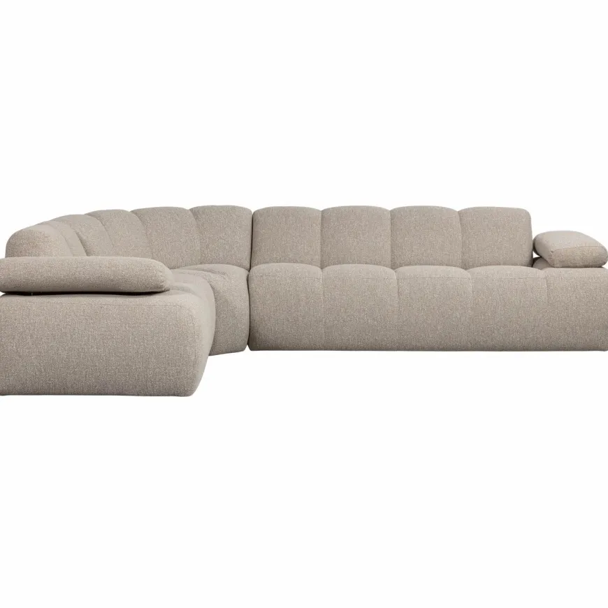 Woood Mojo Hoekbank Links Boucle Beige Melange